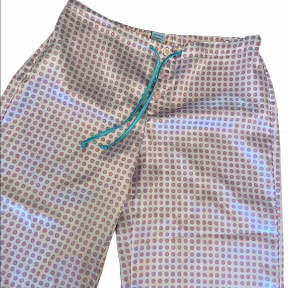 REQUEST Satin Polka Dot Cropped Wide Leg Pj Pant L - Picture 4 of 9